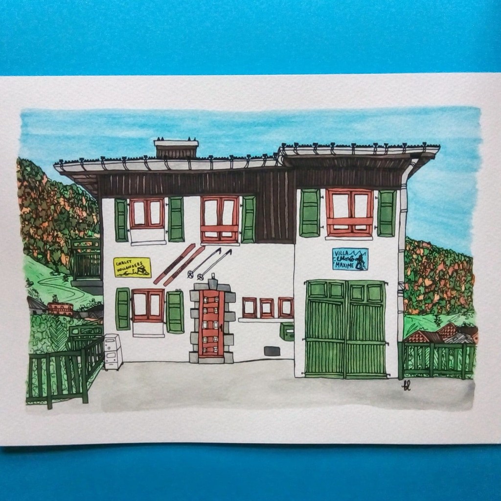 Holiday House Portrait, by Becky Lees