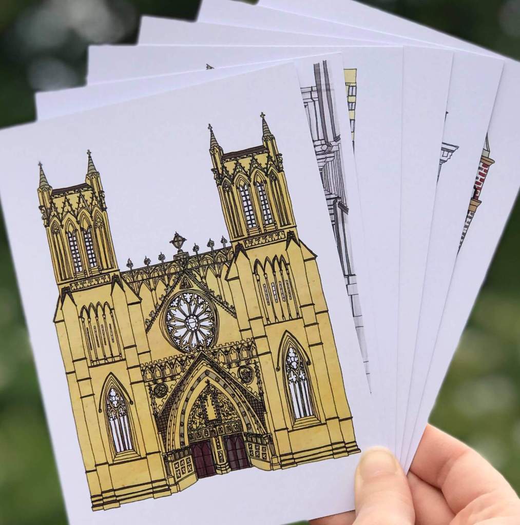 Bristol Buildings Postcards, Building Illustrations by Becky Lees