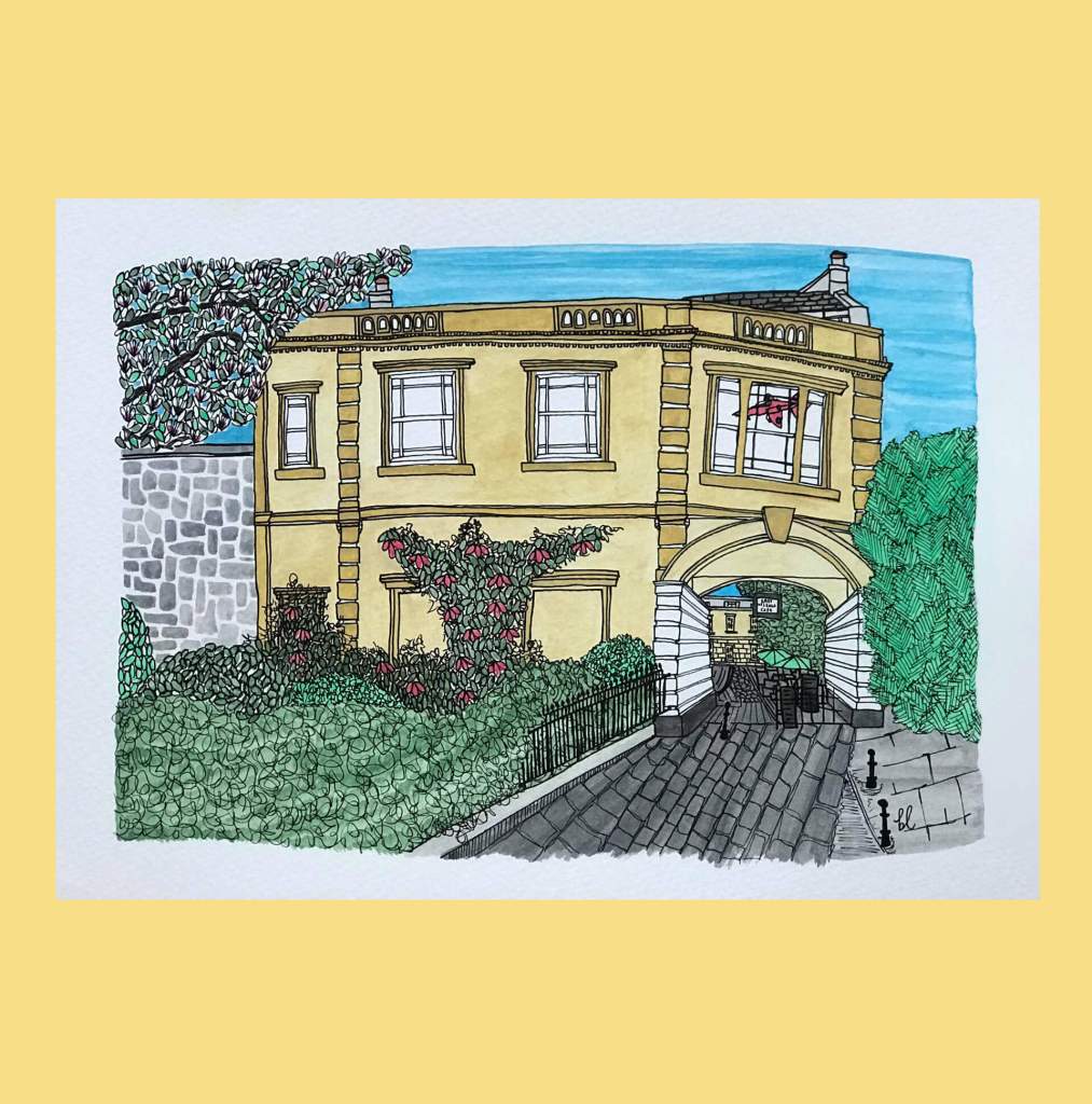 House Portrait, Watercolour Painting by Becky Lees