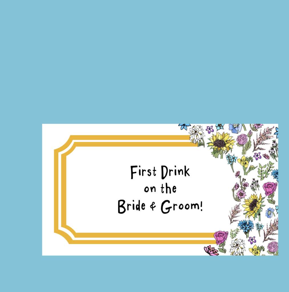 Wedding Drink Reception Tokens