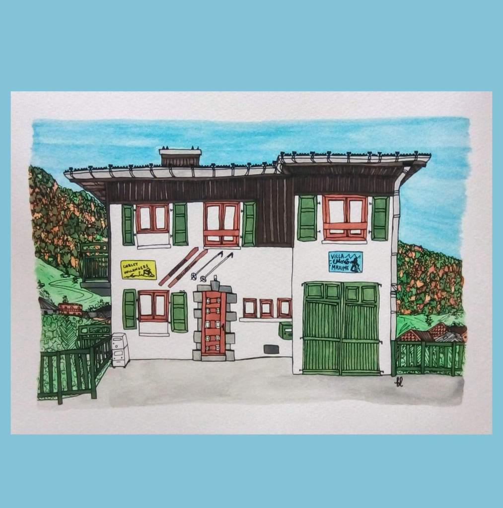 Portrait of a Holiday Home, Bespoke Commission by Becky Lees